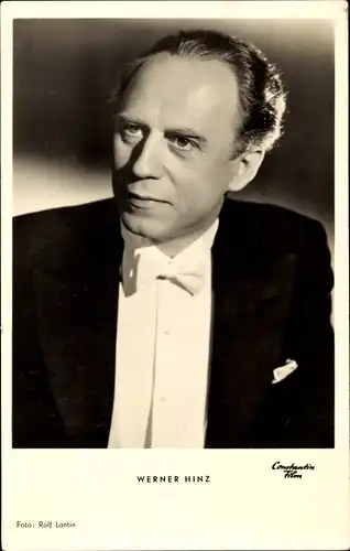 Ak Schauspieler Werner Hinz, Portrait, Die Schuld des Dr. Homma