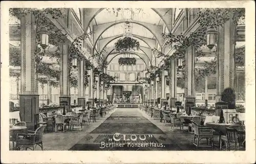 Ak Berlin Mitte, Berliner Konzert Haus Clou, Saal