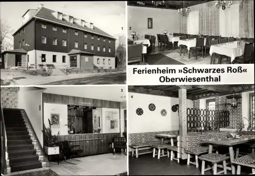 Ak Oberwiesenthal im Erzgebirge Sachsen, Ferienheim Schwarzes Roß