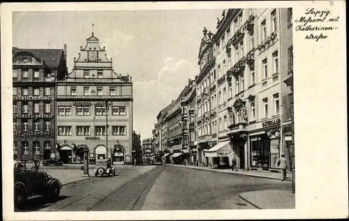 Ak Leipzig in Sachsen, Meßamt mit Katharinenstraße