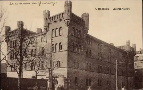 Ak Mainz am Rhein, Mayence, Caserne Maistre