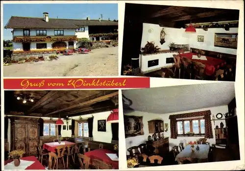 Ak Winkl Fischbachau in Oberbayern, Cafe Winklstüberl, Speiseraum