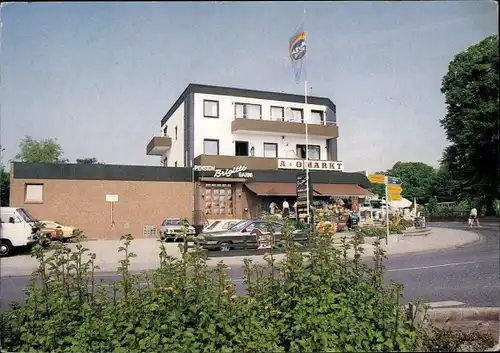 Ak Haffkrug Scharbeutz Ostholstein, Pension Brigitte, A&O Markt, Bahnhofstraße Ecke Strandallee