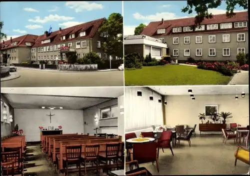 Ak Hameln an der Weser Niedersachsen, Kath. Altenheim St. Monica, Aufenthaltsraum, Kapelle