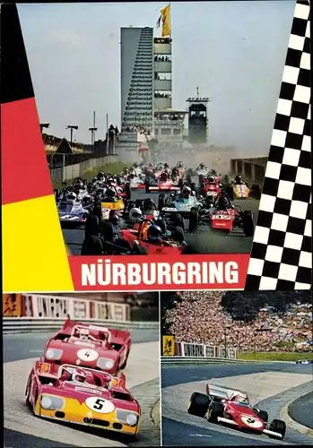 Ak Nürburg in der Eifel, Nürburgring, Rennstrecke, Sportwagen