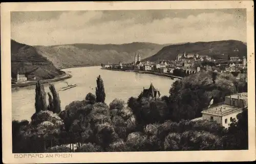 Ak Boppard am Rhein, Panorama