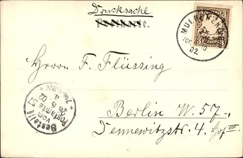 Ak München, Blick von der Protestantischen Kirche