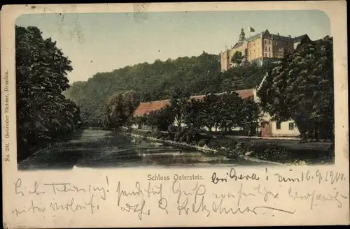 Ak Gera in Thüringen, Schloss Osterstein