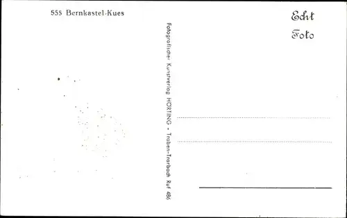 Ak Bernkastel Kues an der Mosel, Burgruine Landshut, Teilansichten