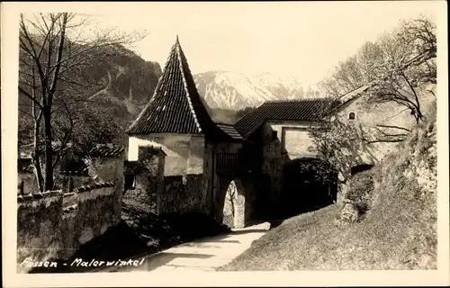 Ak Füssen im Ostallgäu, Malerwinkel