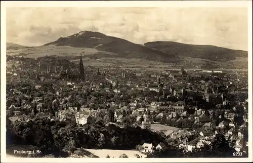 Ak Freiburg im Breisgau, Gesamtansicht