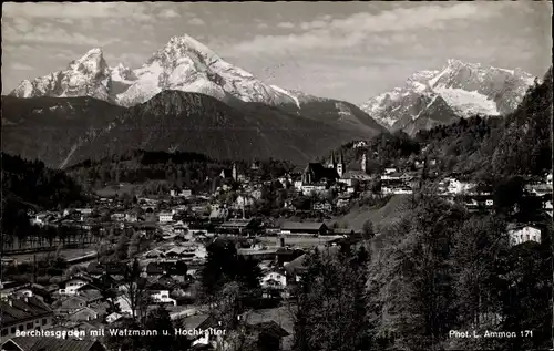 Ak Berchtesgaden in Oberbayern, Watzmann und Hochkalter