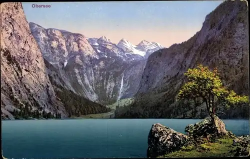 Ak Schönau am Königssee Oberbayern, Obersee