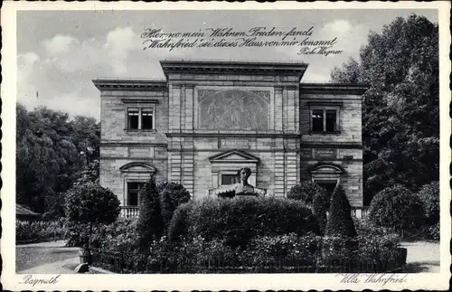 Ak Bayreuth in Oberfranken, Villa Wahnfried