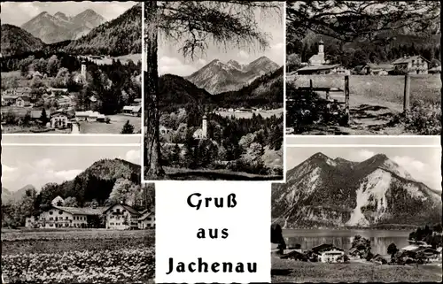 Ak Jachenau in Oberbayern, Detailansichten, Gasthof