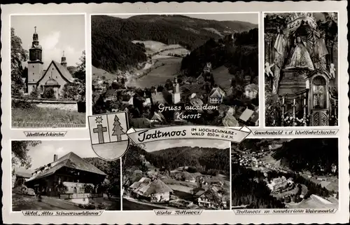 Ak Todtmoos im Schwarzwald, Ort, Gnadenbild, Hotel, Kirche