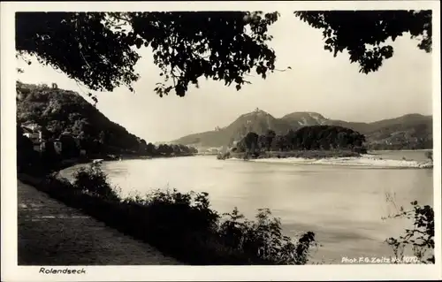 Ak Rolandseck Remagen am Rhein, Uferpartie, schöner Blick