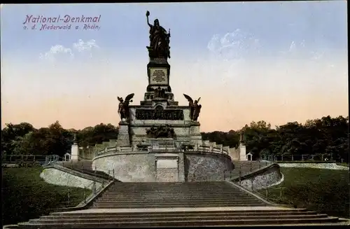 Ak Rüdesheim am Rhein, Niederwald Nationaldenkmal