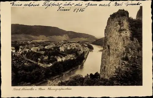 Ak Bad Münster am Stein, Rheingrafenstein, Ort