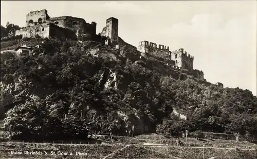 Ak St. Goar am Rhein, Burgruine Rheinfels