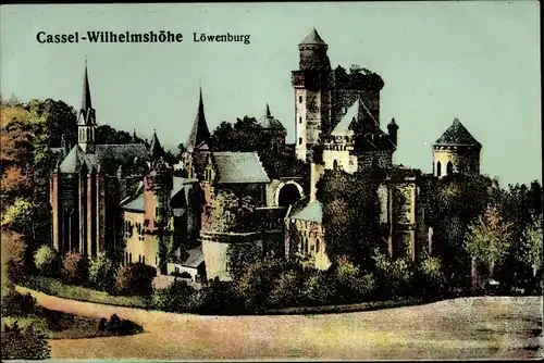 Ak Bad Wilhelmshöhe Kassel in Hessen, Löwenburg