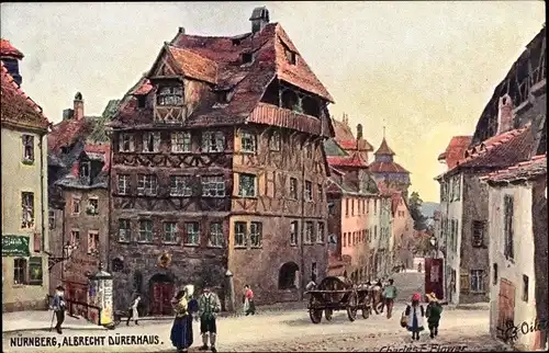 Künstler Ak Flower, Charles, Nürnberg in Mittelfranken Bayern, Albrecht Dürerhaus