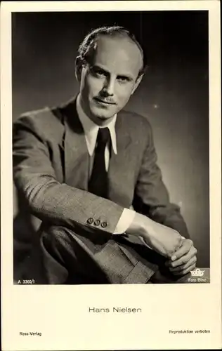Ak Schauspieler Hans Nielsen, Portrait, Ross Verlag A 3360/1