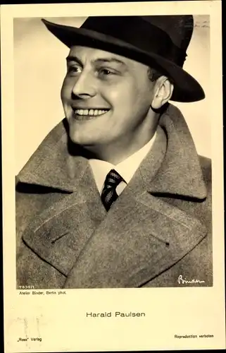 Ak Schauspieler Harald Paulsen, Portrait, Ross Verlag 7639 1