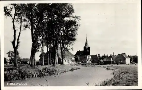 Ak Eernewoude Friesland Niederlande, Hotel Princenhof, Straßenpartie