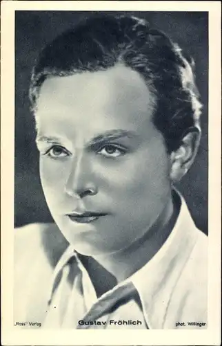 Ak Schauspieler Gustav Fröhlich, Portrait