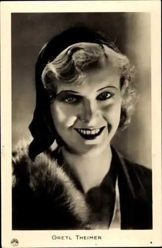 Ak Schauspielerin und Sängerin Gretl Theimer, Portrait, Europe Film