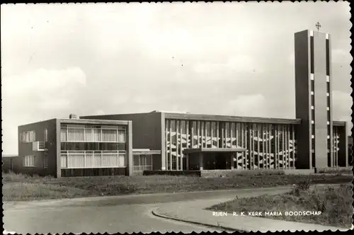 Ak Rijen Nordbrabant, R. K. Kerk Maria Boodschap