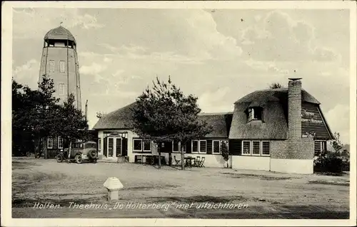 Ak Holten Overijssel Niederlande, Theehuis De Holterberg met uitzichttoren