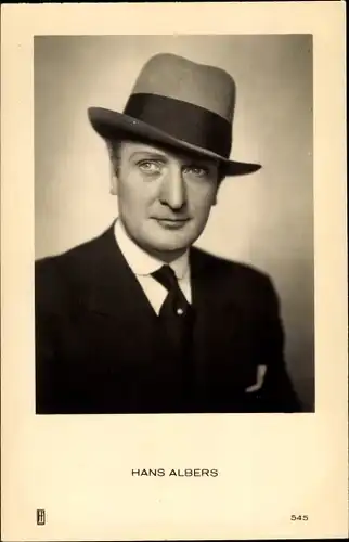 Ak Schauspieler Hans Albers mit Hut
