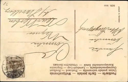 Ak Glückwunsch Neujahr, Kinder, Glücksklee, Orchester, Trommel