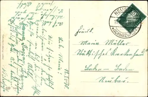 Ak Vergissmeinnicht in einer Truhe