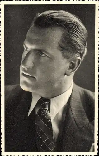 Ak Seitenportrait von Anton, Krawatte