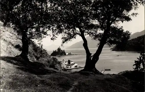 Foto Ak Corfu Griechenland, vue générale de l'île et de la mer