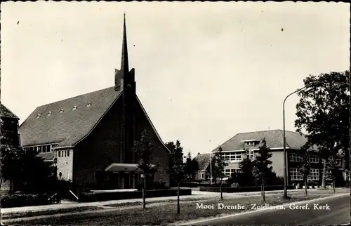 Ak Zuidlaren Drenthe Niederlande, Geref. Kerk