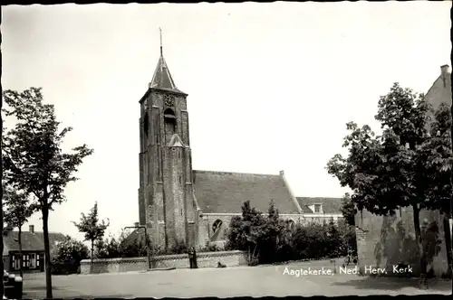 Ak Aagtekerke Zeeland Niederlande, Ned. Herv. Kerk
