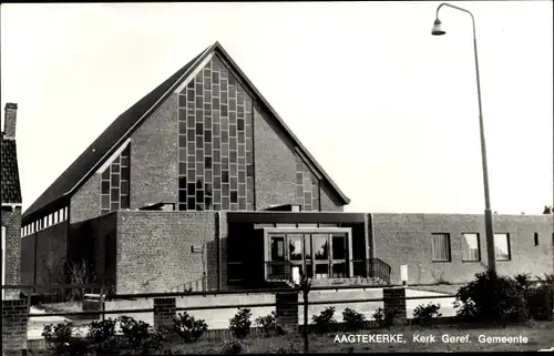 Ak Aagtekerke Zeeland Niederlande, Kerk Geref. Gemeente