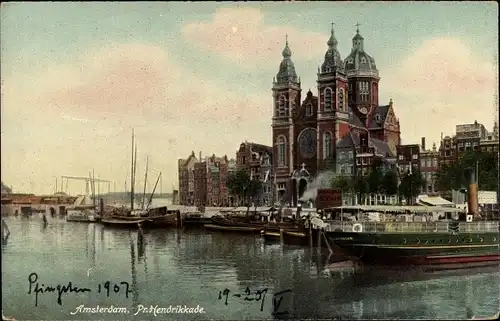 Ak Amsterdam Nordholland Niederlande, Pr. Hendrikkade