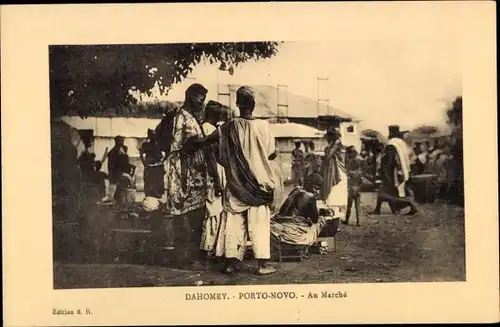 Ak Porto Novo Dahomey Benin, Au Marché