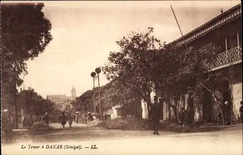 Ak Dakar Senegal, Le Tresor, Straßenpartie