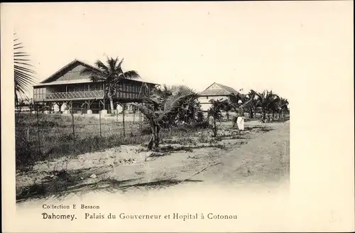 Ak Cotonou Dahomey Benin, Palais du Gouverneur et Hôpital