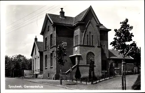 Ak Spaubeek Beek Limburg Niederlande, Gemeentehuis