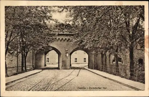 Ak Kostrzyn nad Odrą Cüstrin Küstrin Ostbrandenburg, Zorndorfer Tor