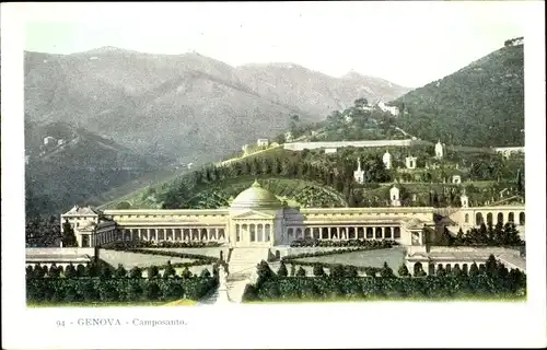 Ak Genova Genua Liguria, Camposanto