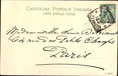 Ak Genova Genua Liguria, La Lanterna, Leuchtturm