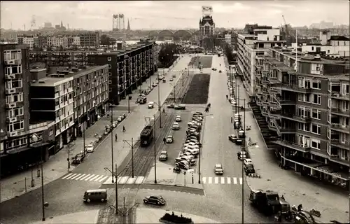 Ak Rotterdam Südholland Niederlande, Mariniersweg, Straßenbahn